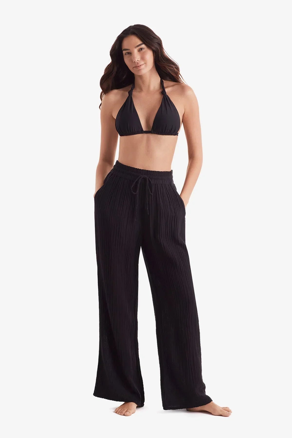 Vista Pant Black Bliss Gauze