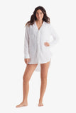 Laguna Fray Shirt White Bliss Gauze