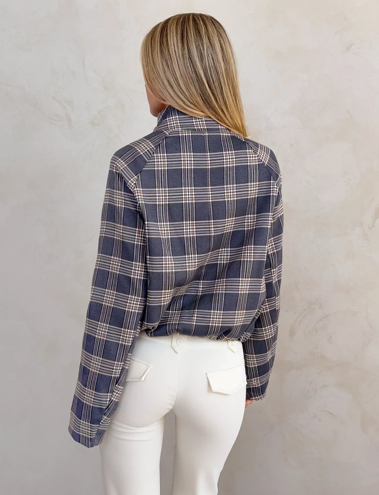 LENNEX JACKET GREY CHECK