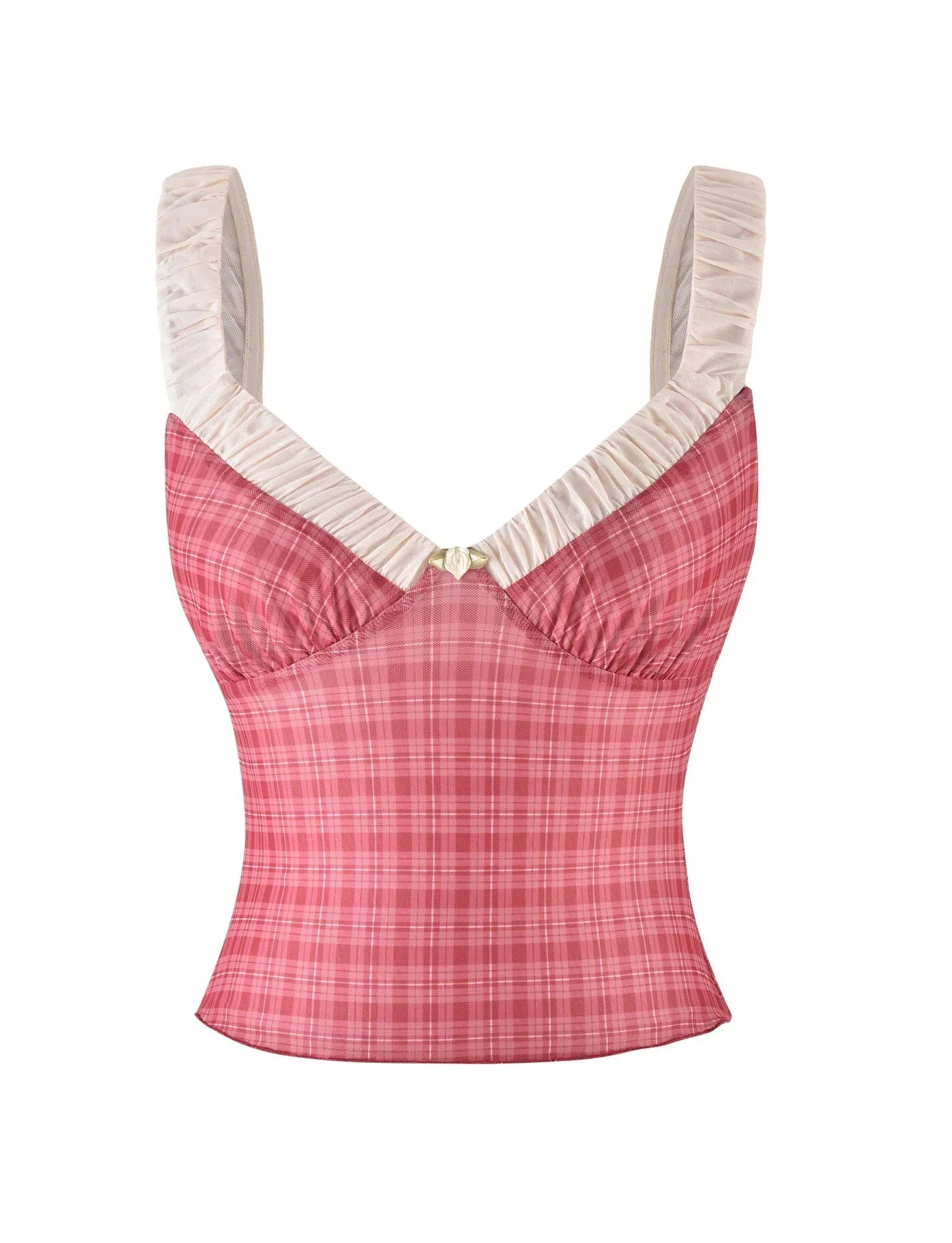 AMARAN TOP RED RED CHECK