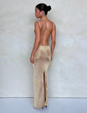 ZAELA DRESS GOLD