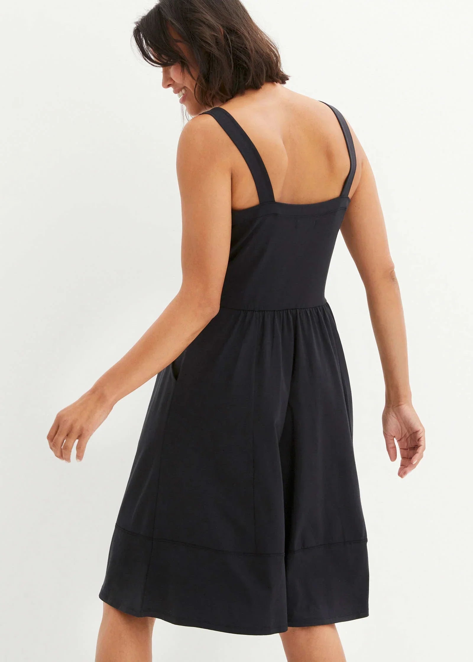 Jersey Sun Dress Black