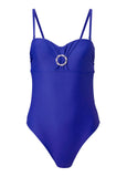 Bandeau Bling One Piece Cobalt Blue