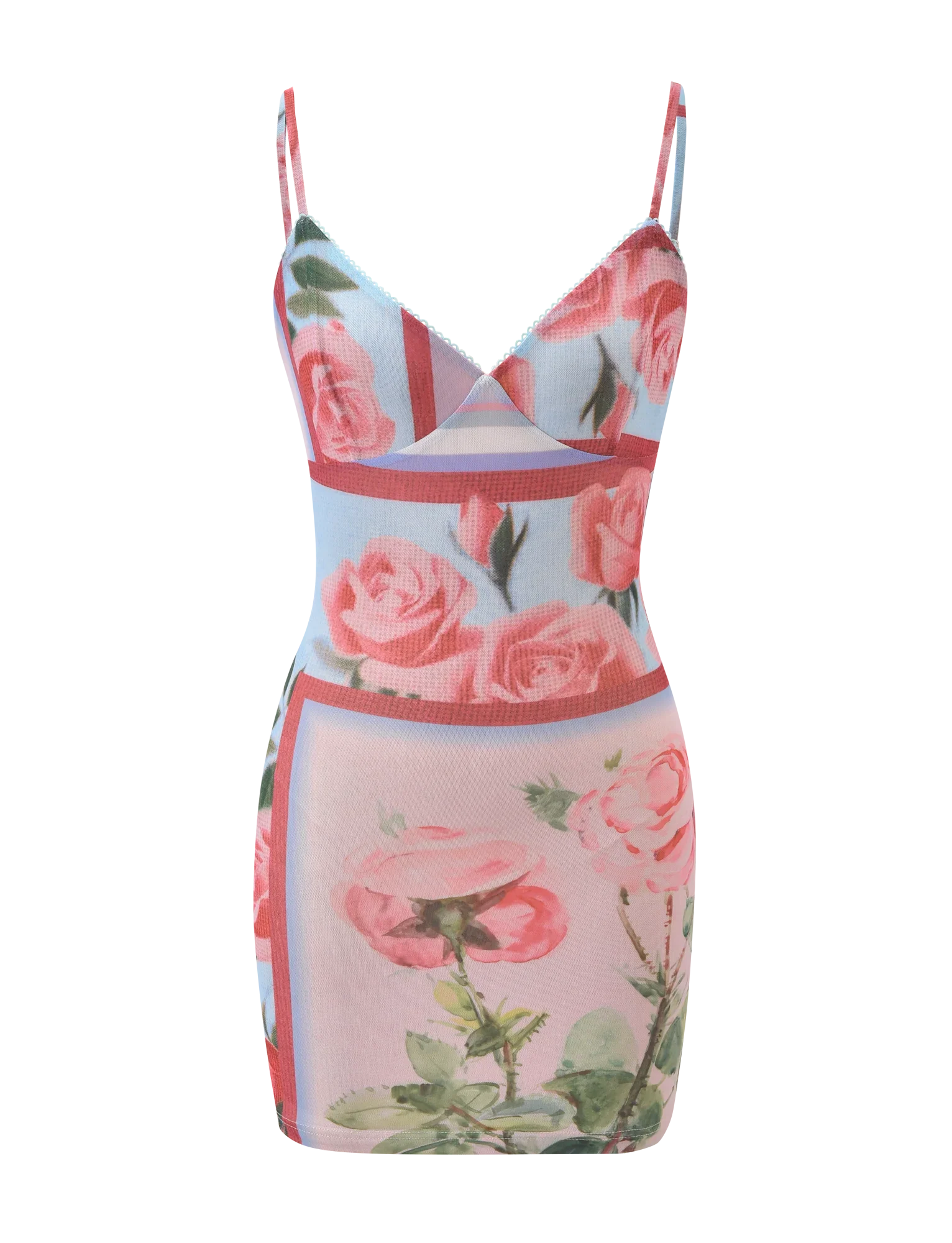 JULIANNA MINI DRESS POSTCARD FLORAL