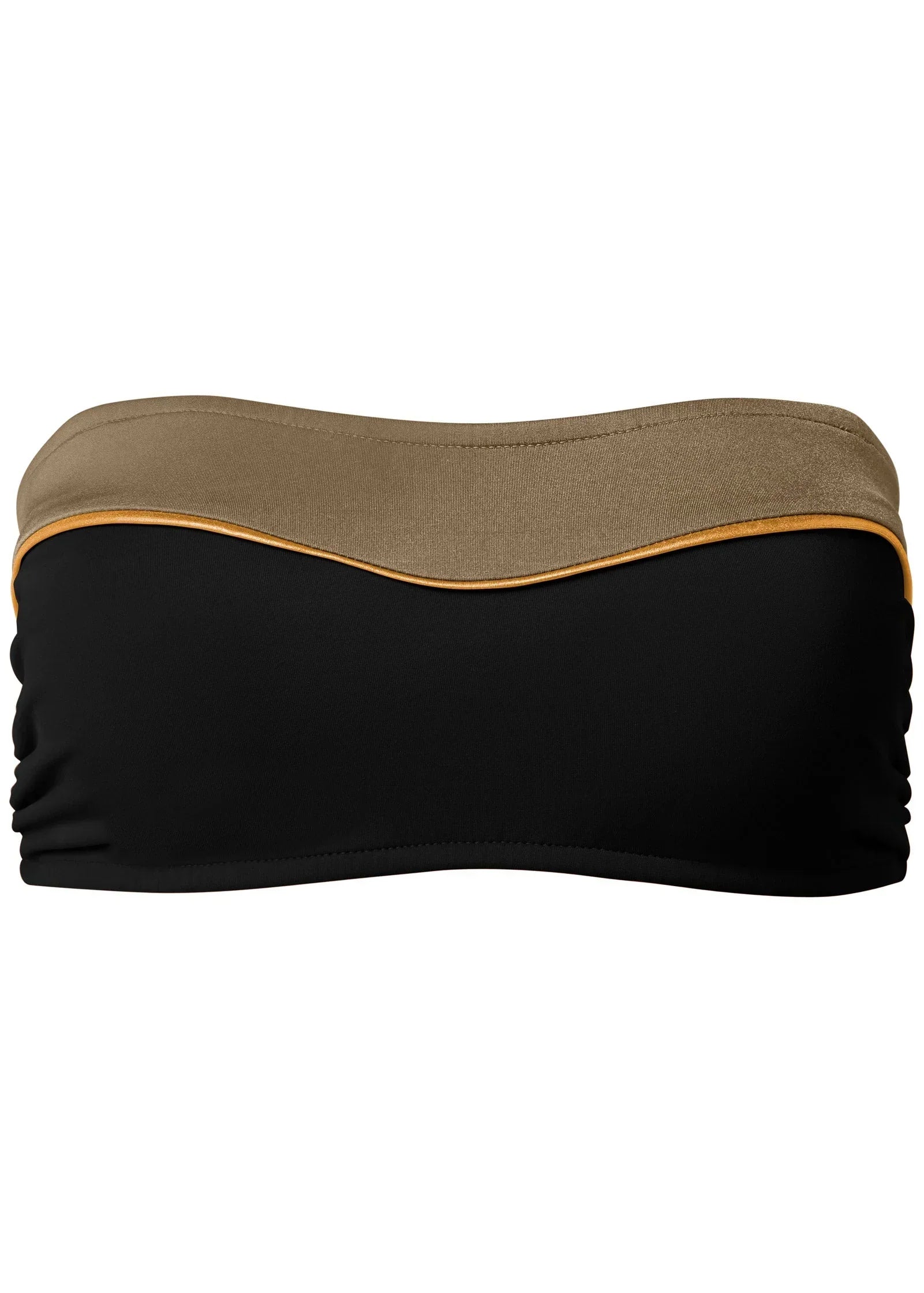 Color Block Bandeau Top Black Sahara