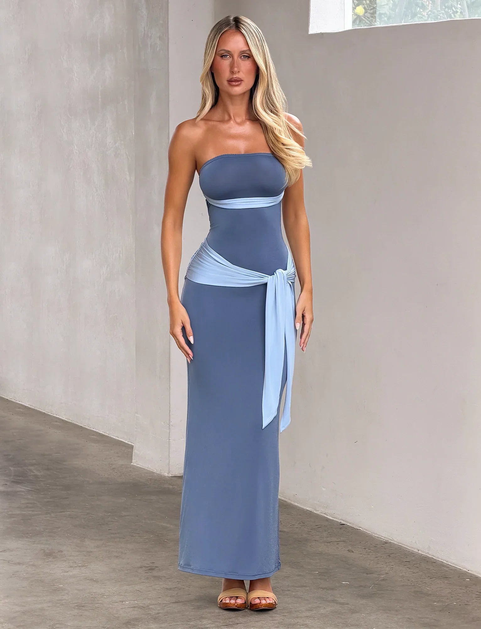 TOVE MAXI DRESS BLUE