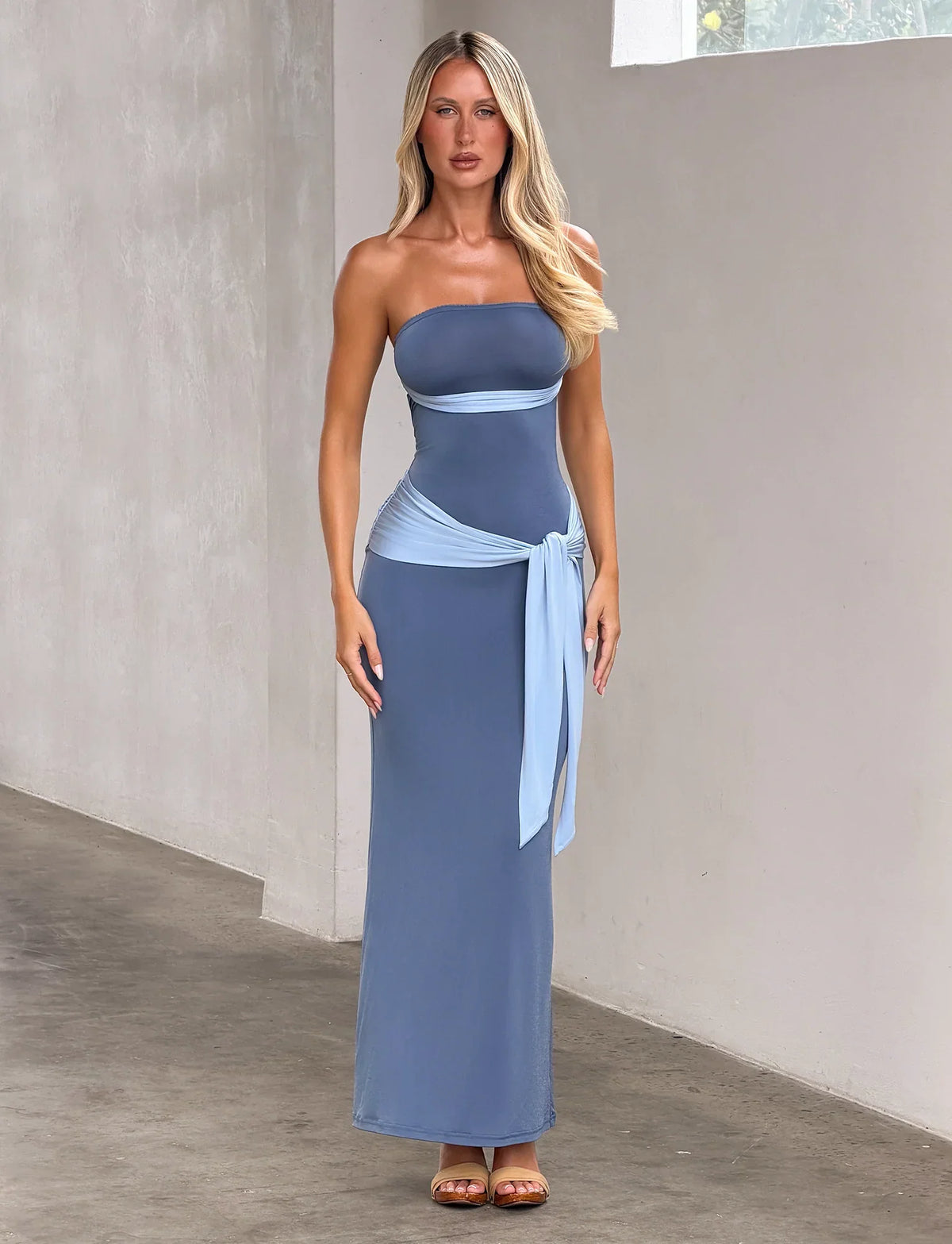 TOVE MAXI DRESS BLUE