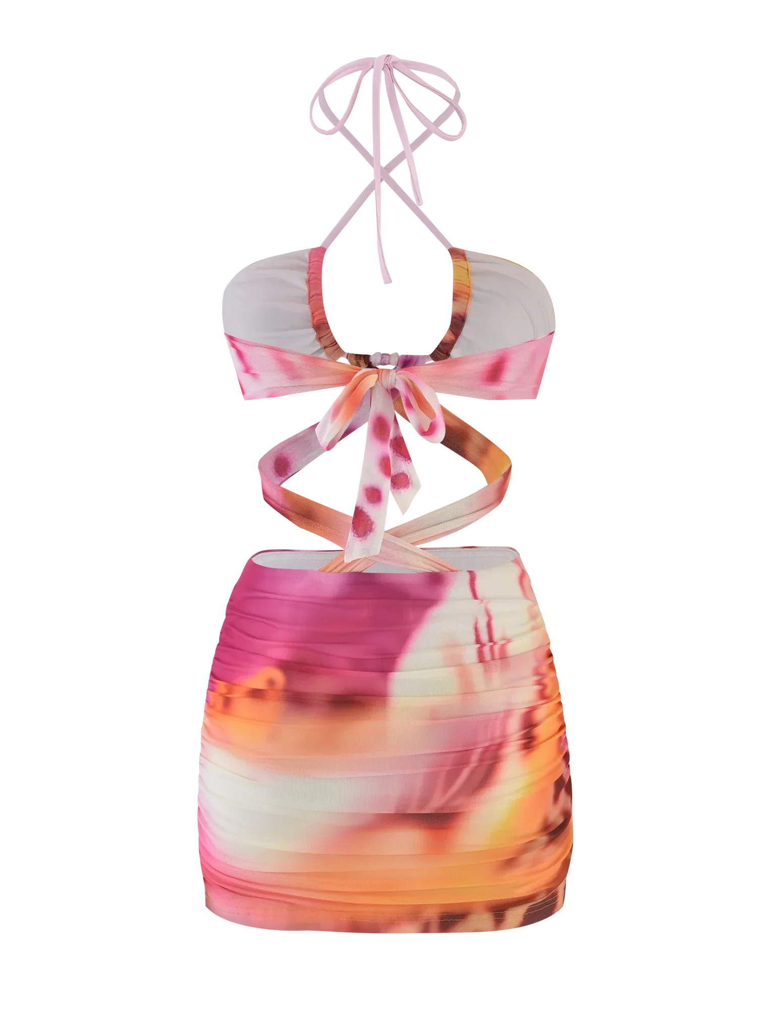 ZARIAH MINI DRESS MACRO ORCHID