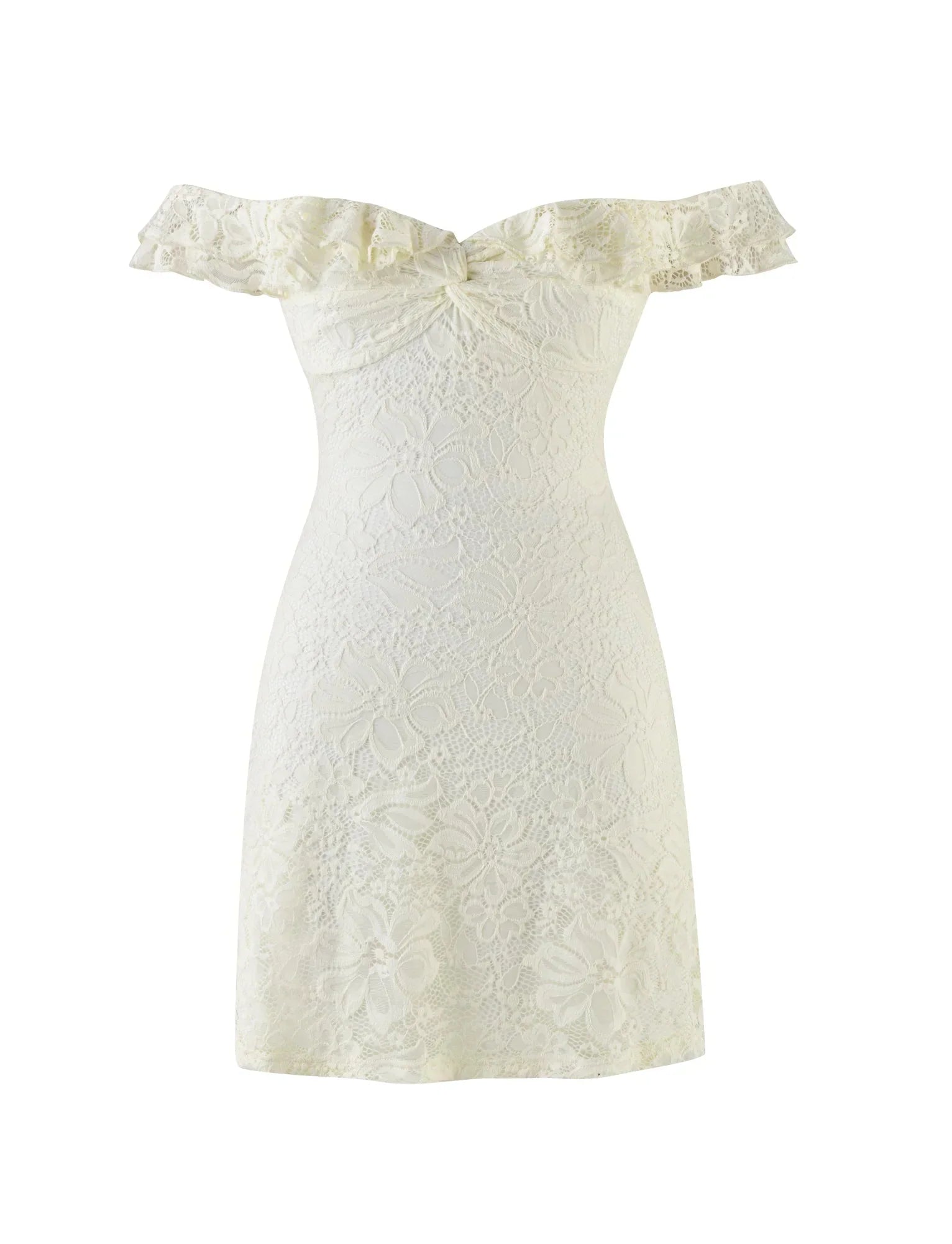 DENALI LACE MINI DRESS CREAM LACE