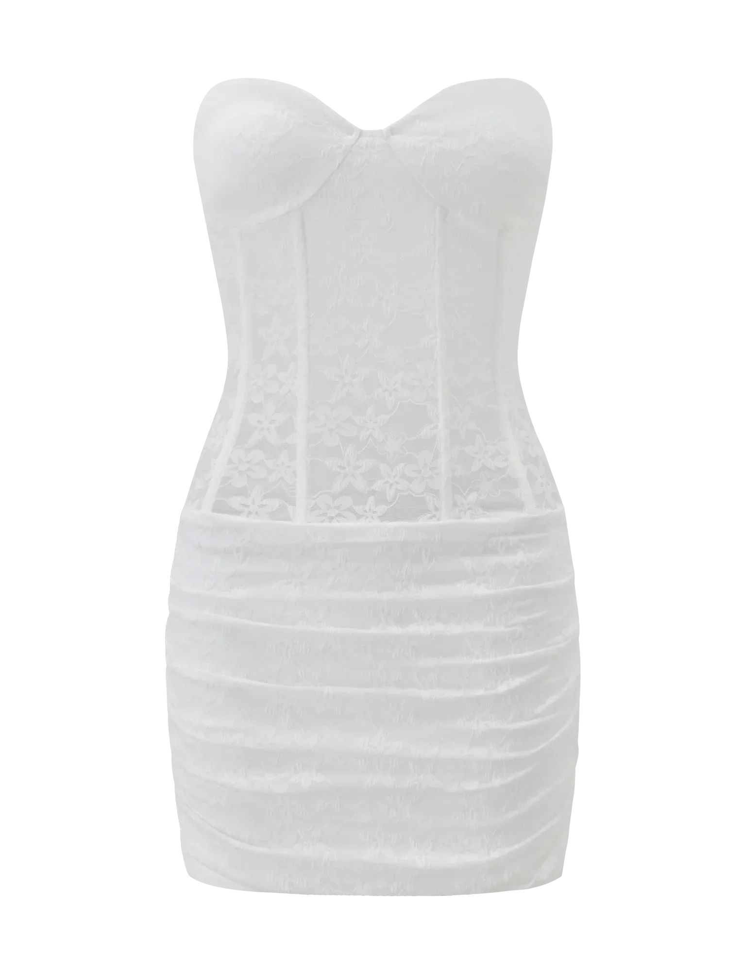 PETRA MINI DRESS WHITE LACE