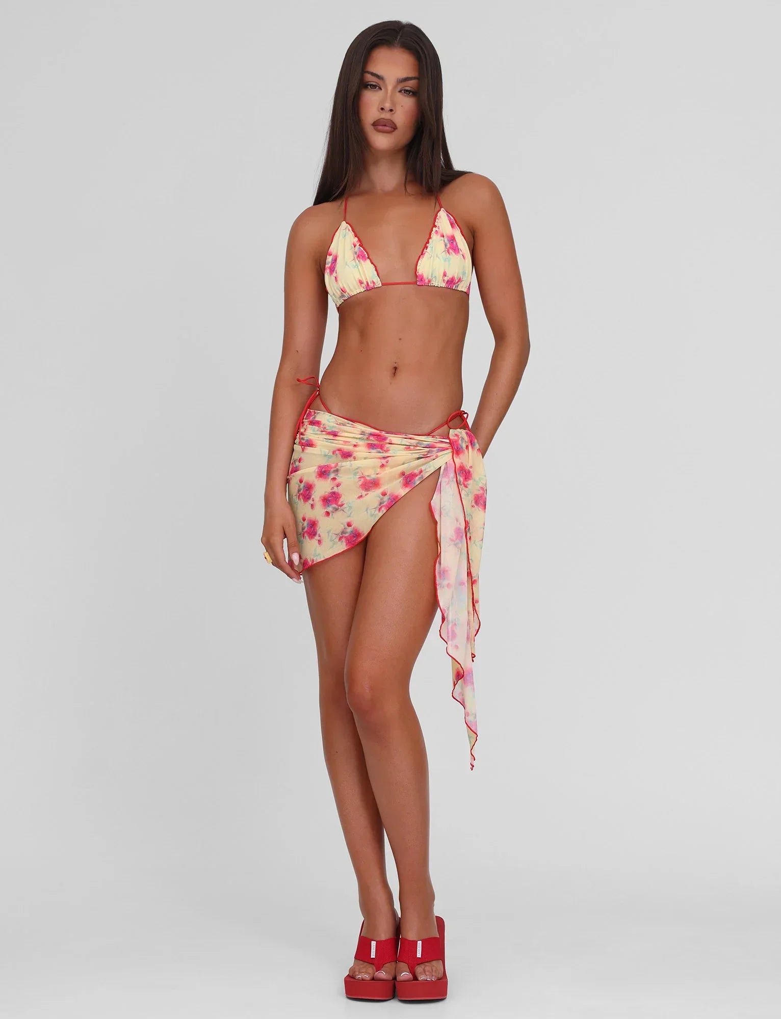 AMALIE BIKINI TOP SUMMER BLOSSOM