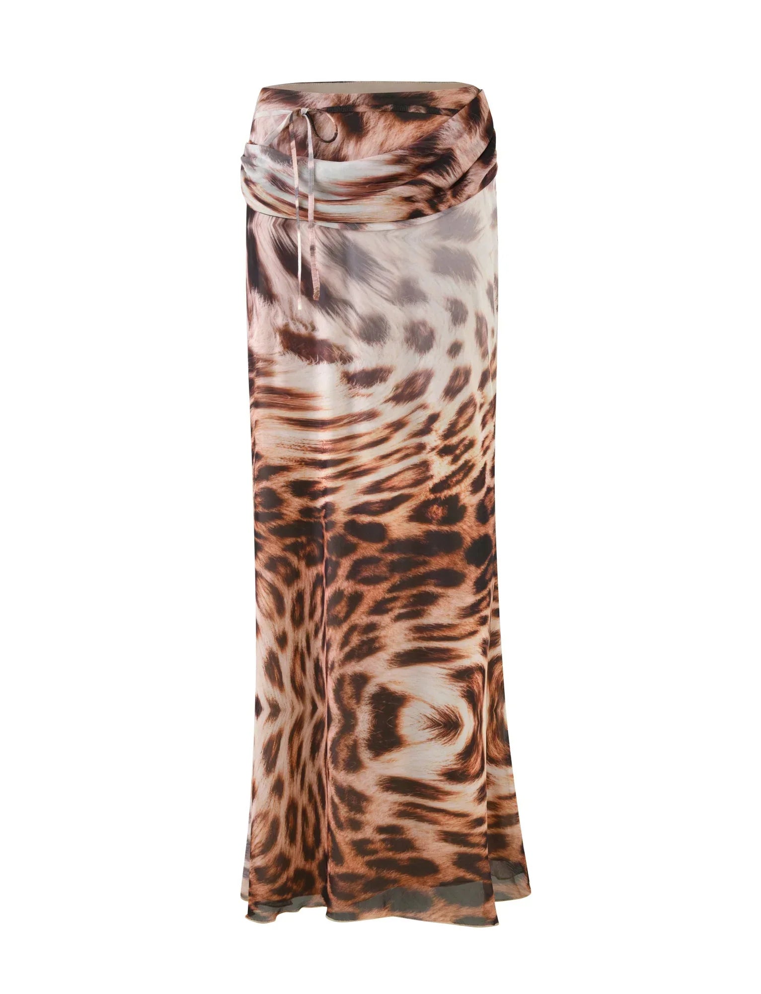 PEARL MAXI SKIRT NEUTRAL LEOPARD LEOPARD HAZE