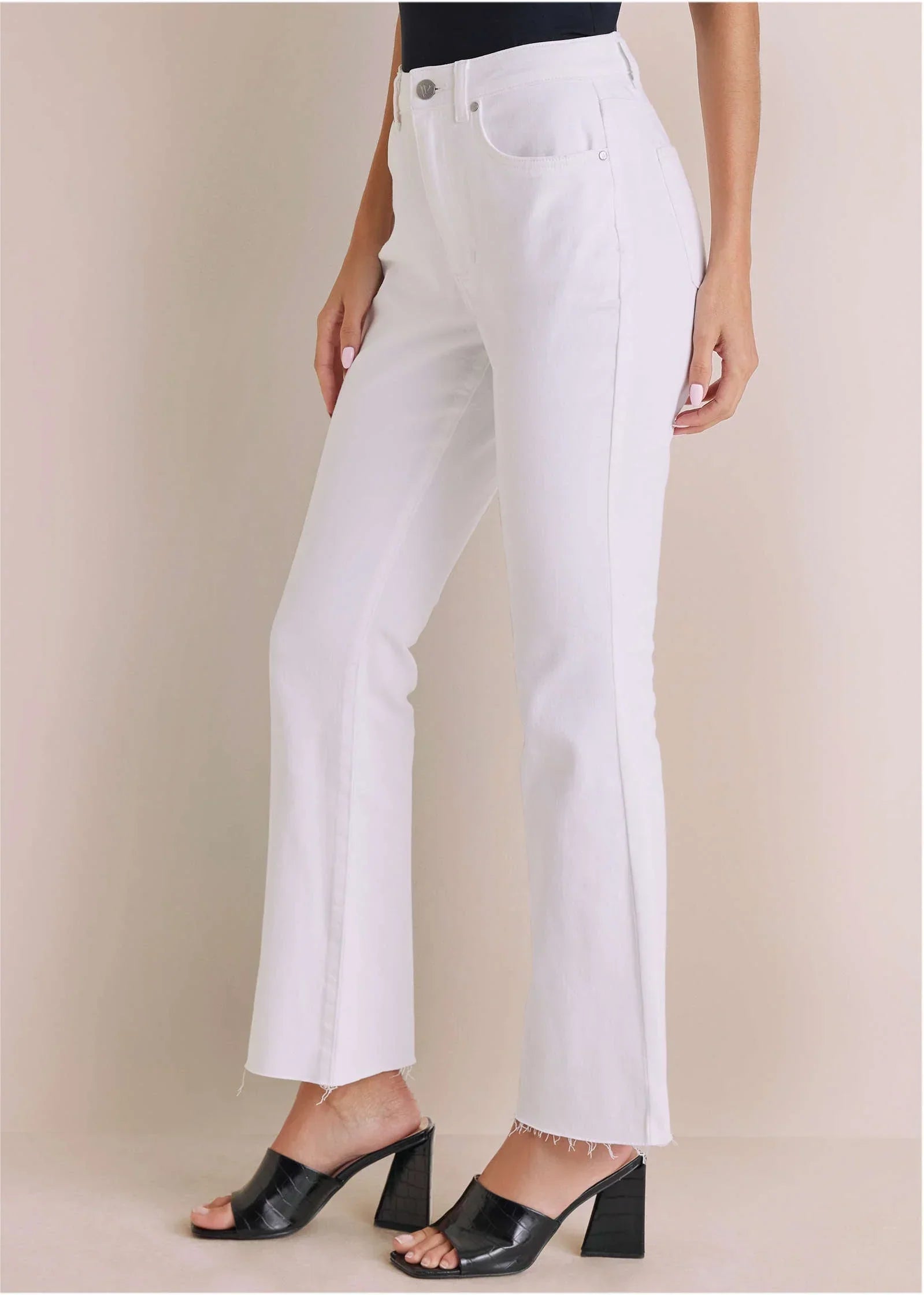 Brigitte Kick Flare Jeans Off White