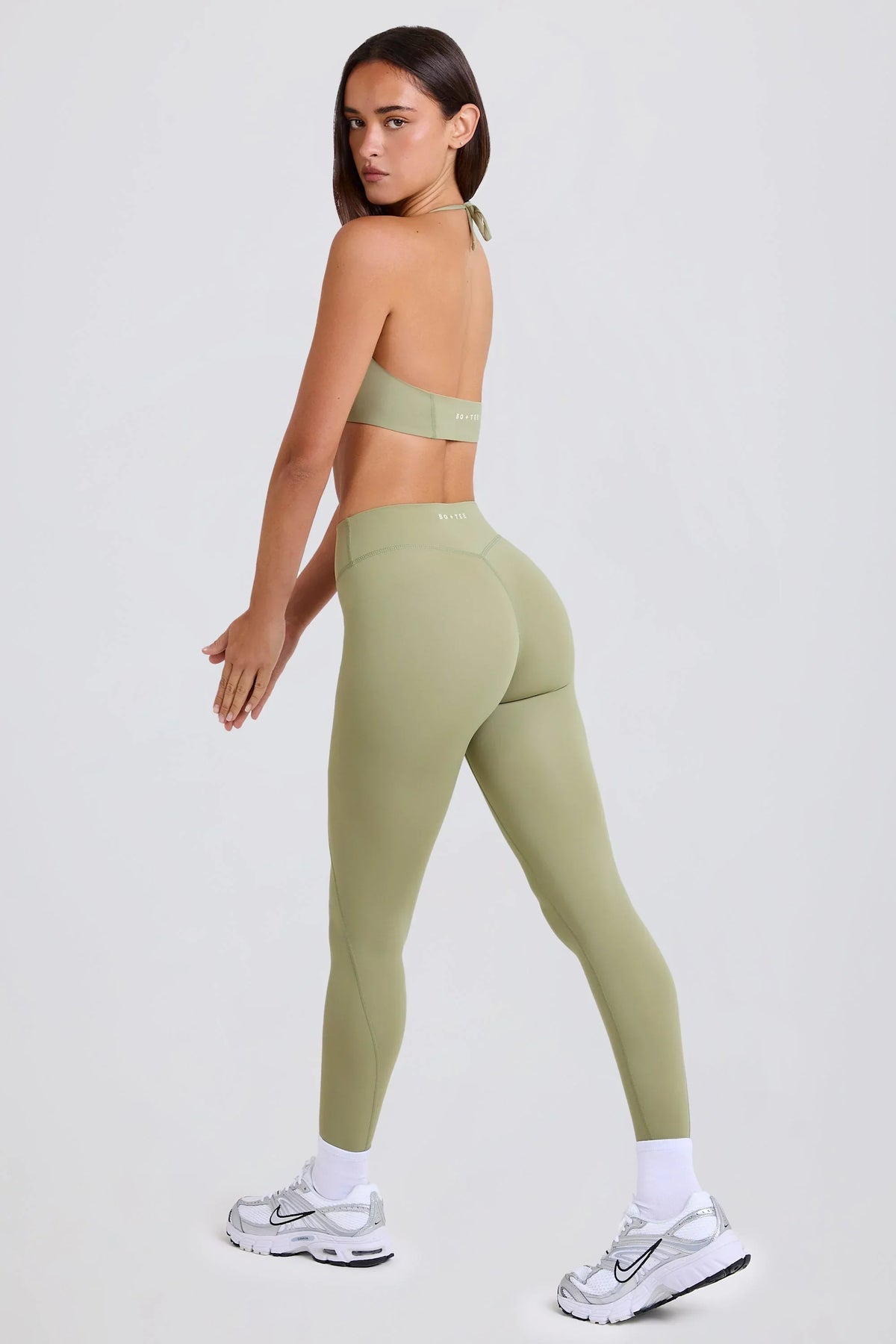 High Waist Leggings in Matcha