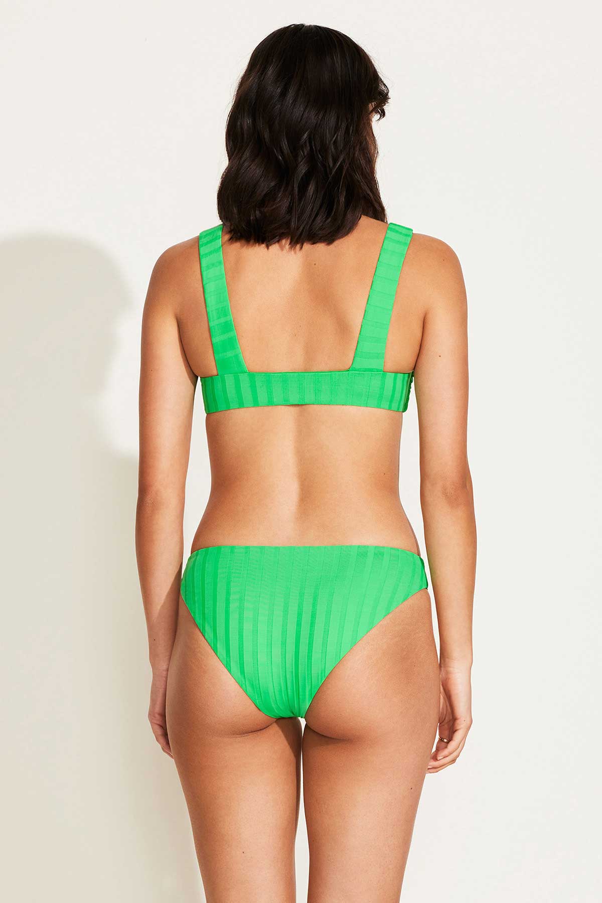 Cali High Leg Full Bottom Spearmint SuperRib