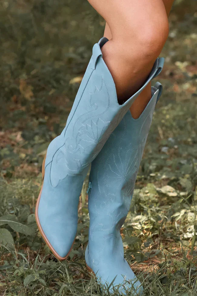 Shania Blue Boots