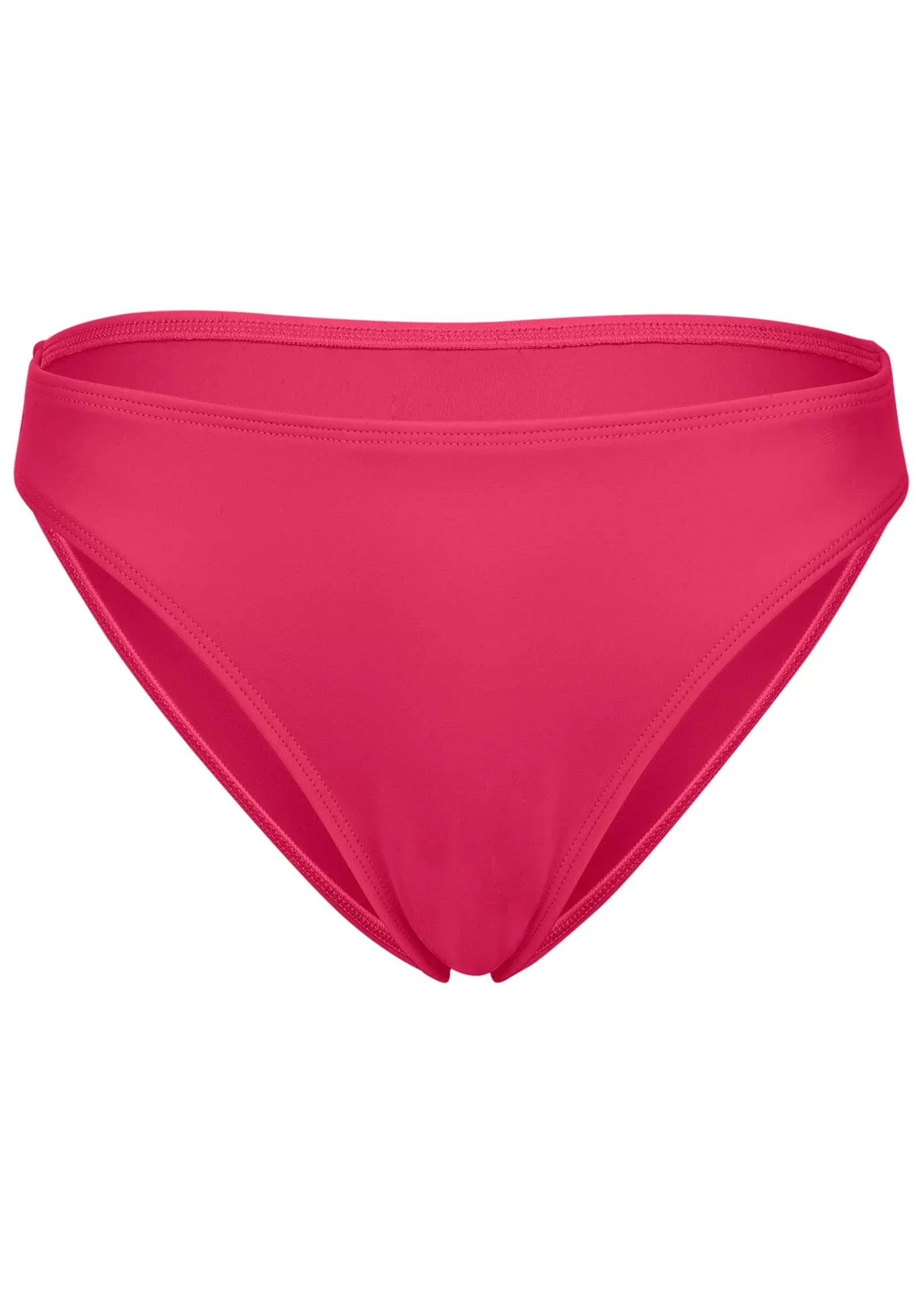 Honolulu Midi Bikini Bottom Raspberry