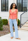 Tatum Light Wash Straight Leg Jeans
