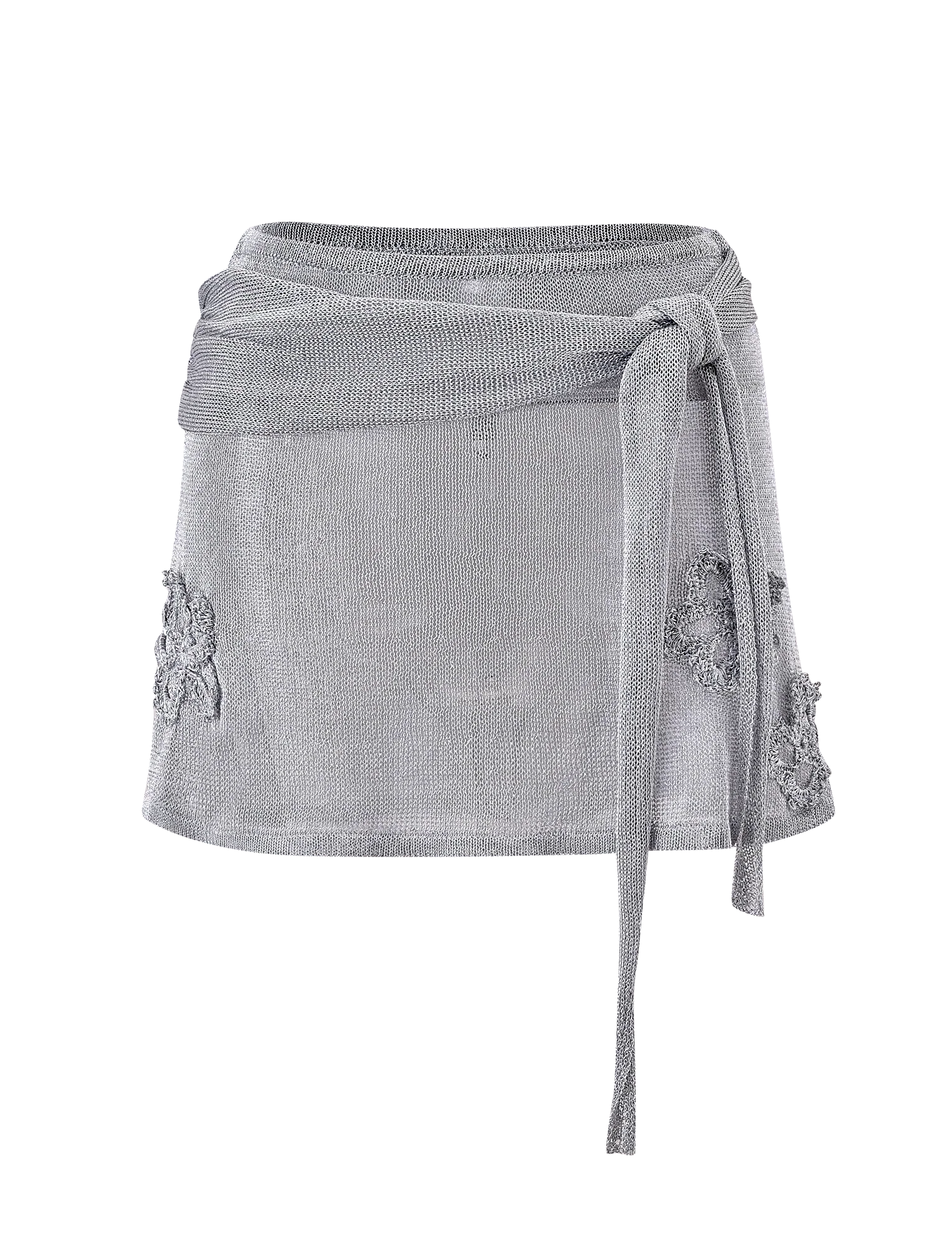 ISATANA MINI SKIRT SILVER