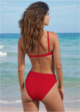 Push Up Bikini Top Red