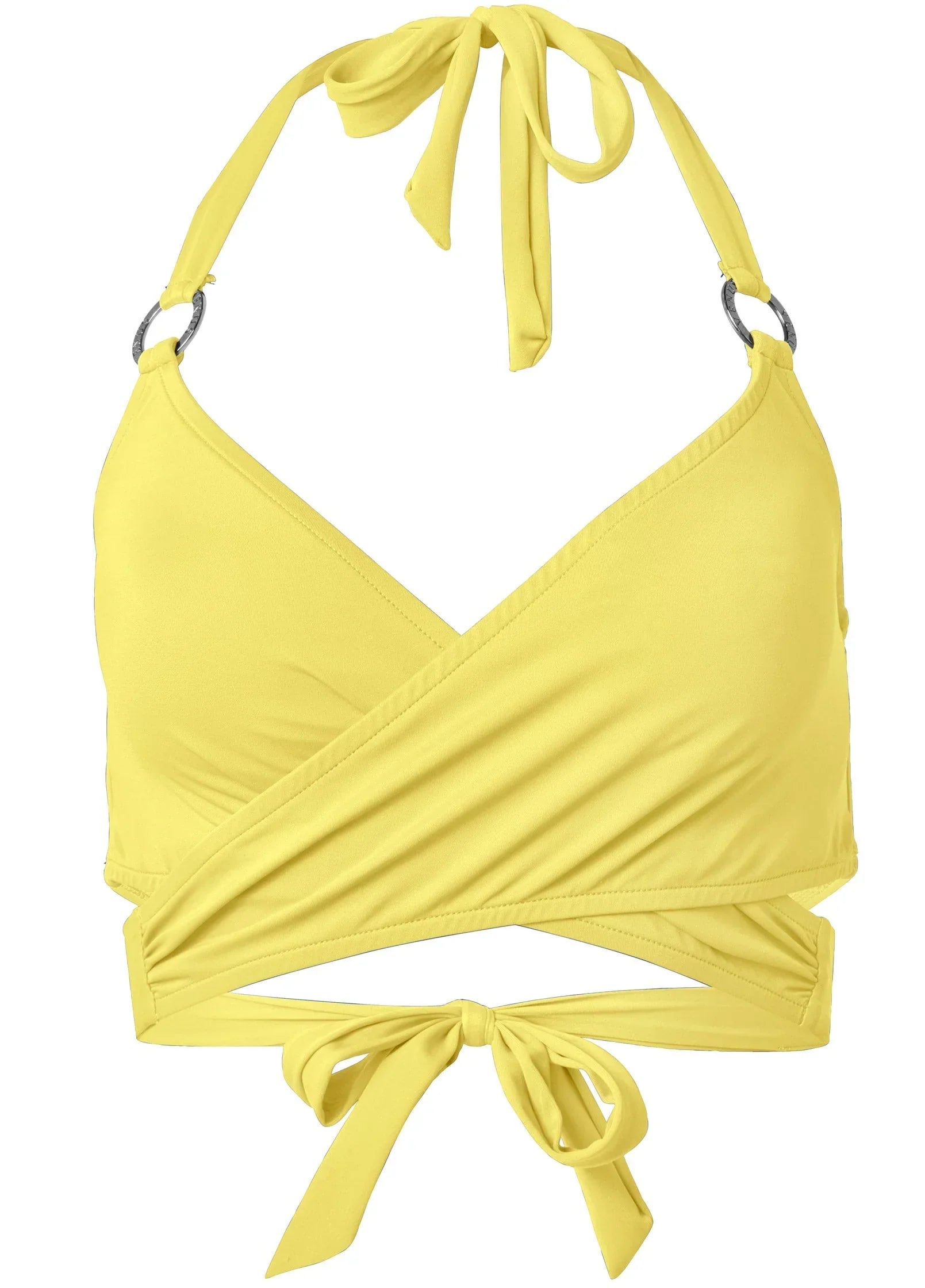 Laguna Wrap Underwire Top Pastel Yellow