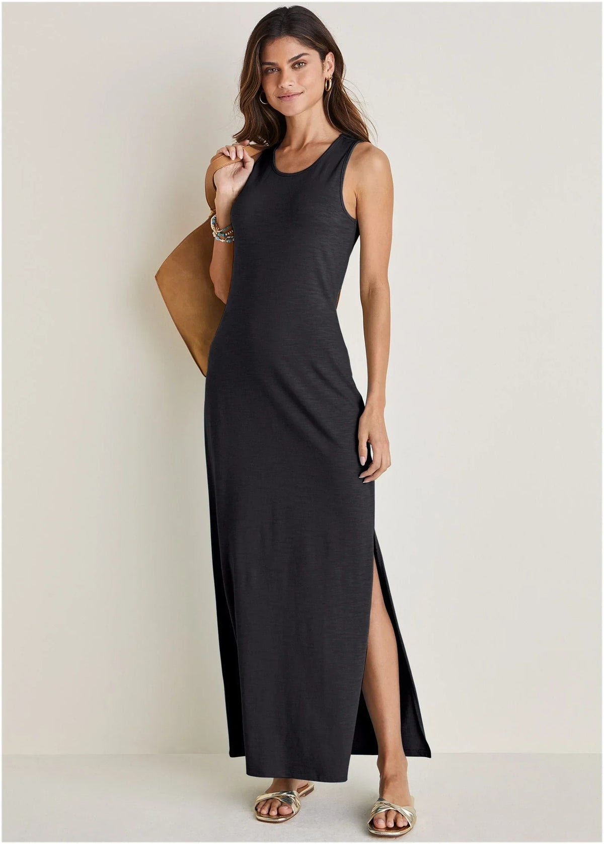 Tank Maxi Dress Jet Black