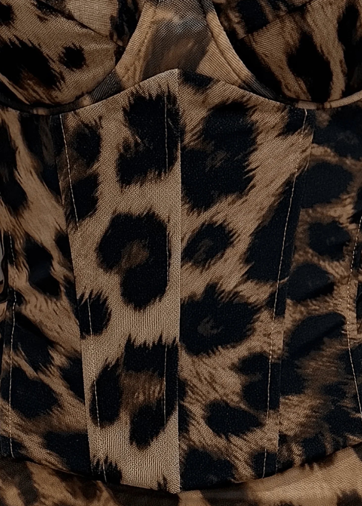 Wild Intentions Detachable Corset Maxi Dress Leopard Print