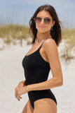 Sunny Splash Black One Piece Swimsuit