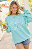 Feelin Salty Mint Graphic Sweatshirt