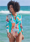 RASH GUARD ONE PIECE Vacation Letter