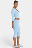 ButterCloud Capri Leggings in Sky