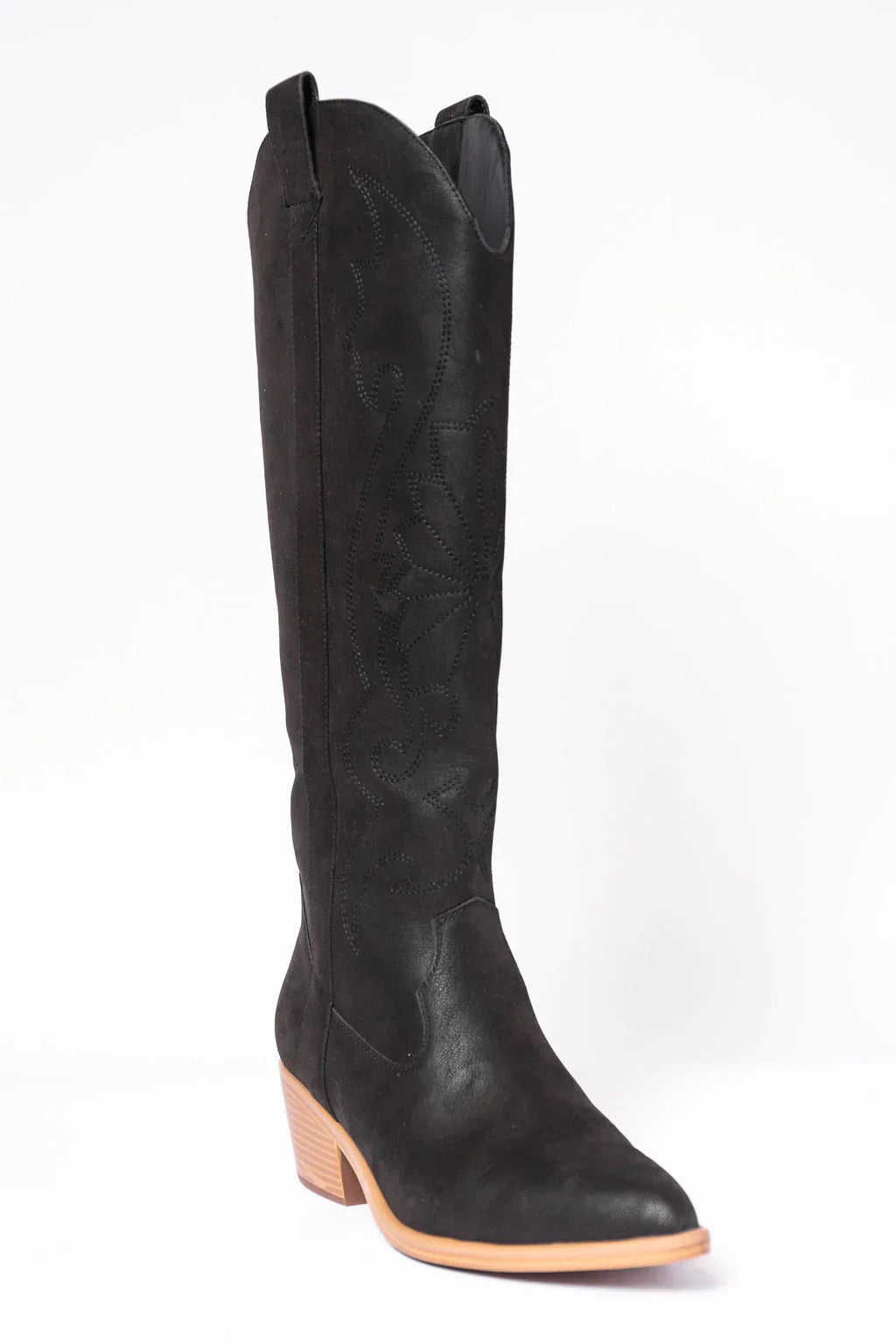 Shania Black Cowboy Boots
