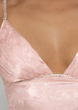 Simplicity Mini Dress Pink Jacquard