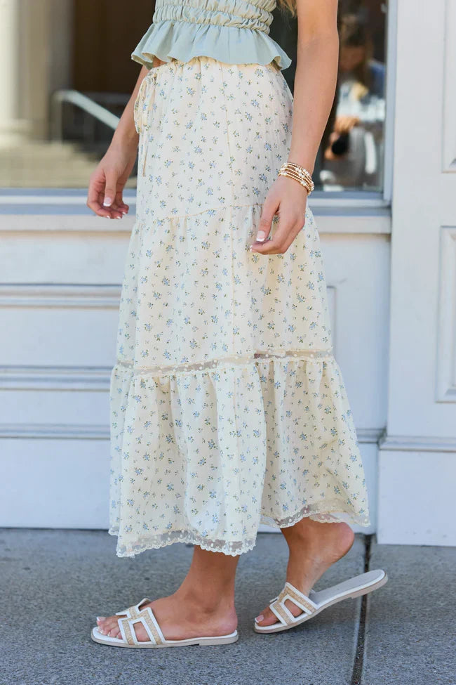 Arden Ditsy Floral Maxi Skirt