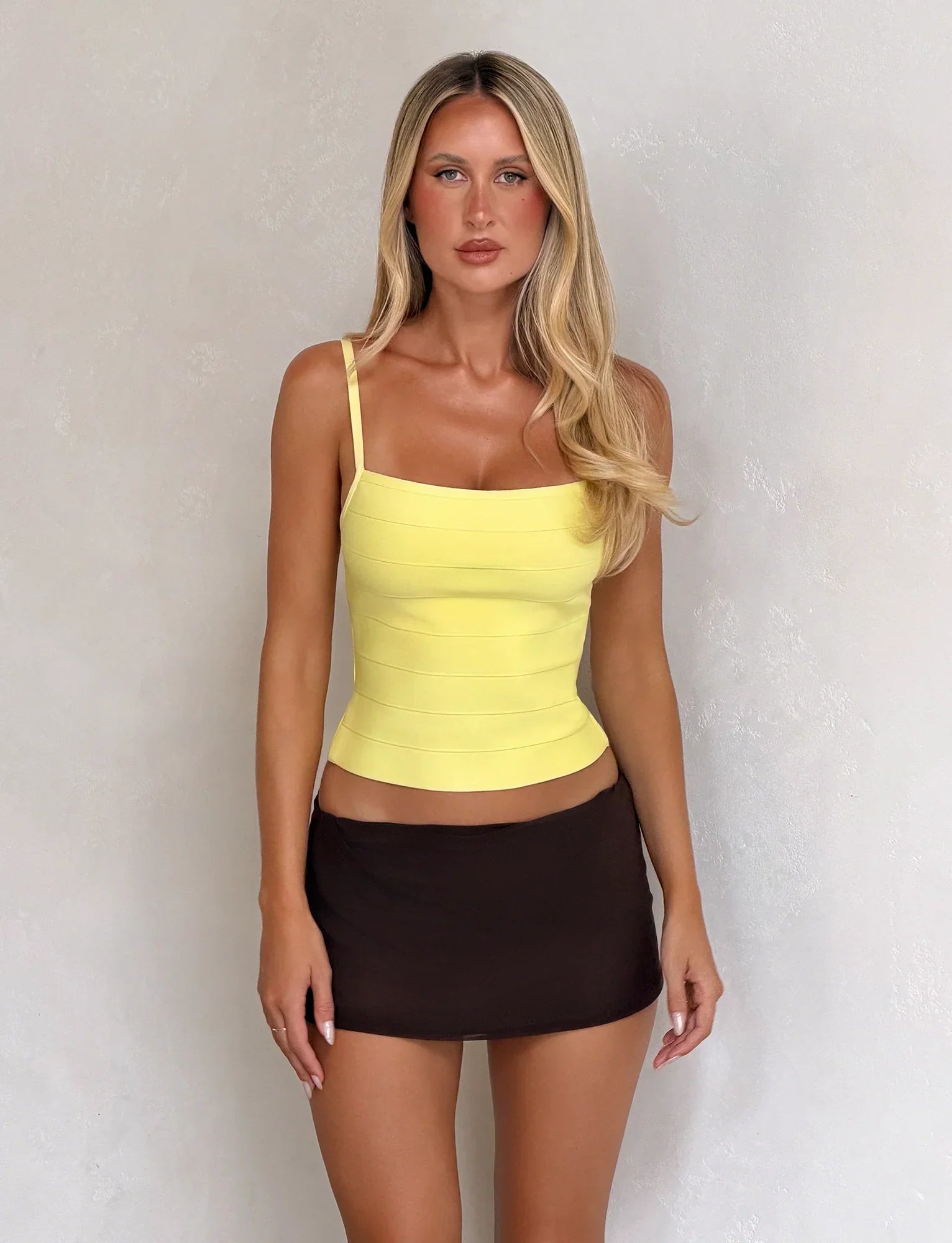 MIDORI BANDAGE TOP YELLOW
