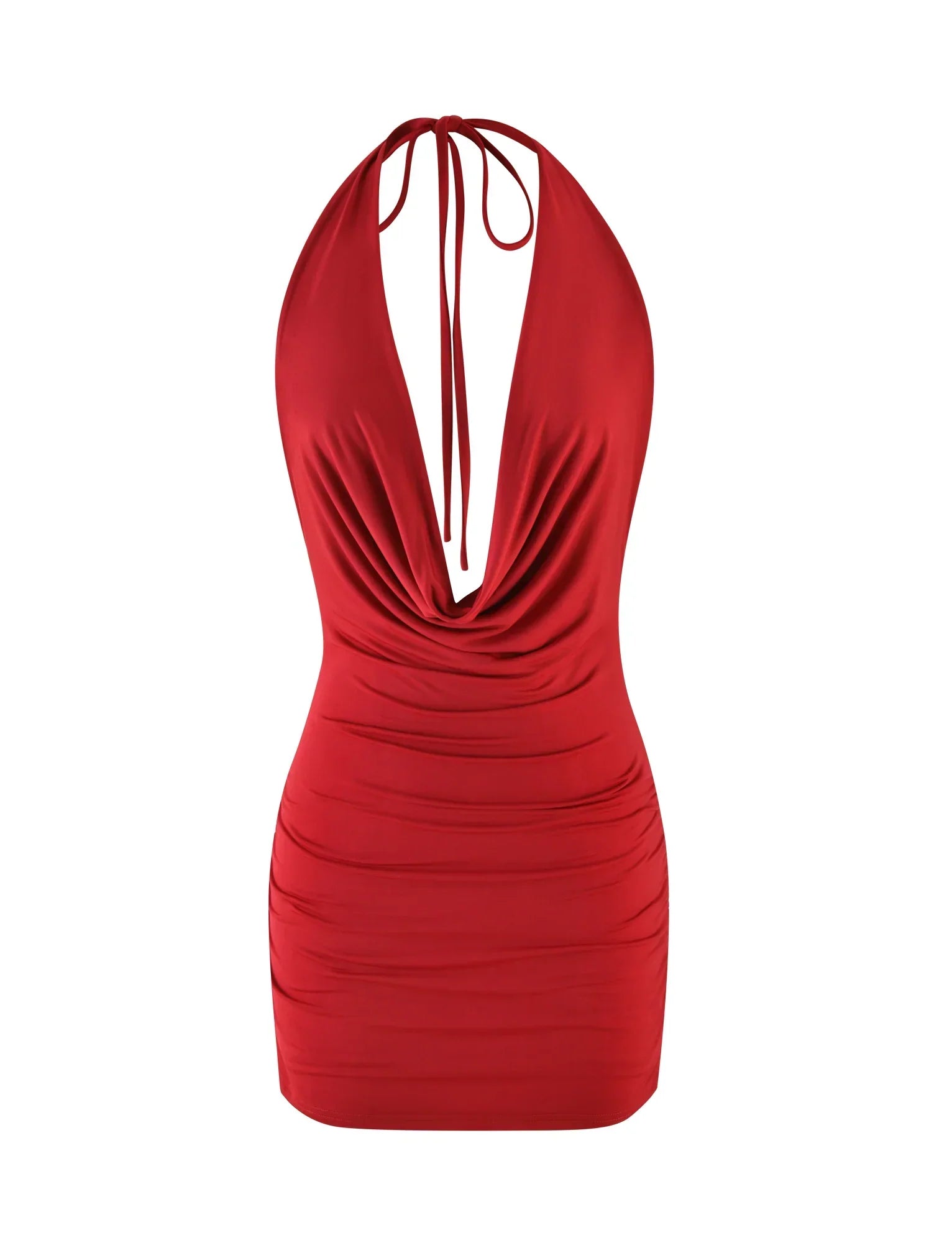 KEIRA MINI DRESS RED DARK RED