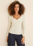 Long Sleeve Sweater Cloud Dancer
