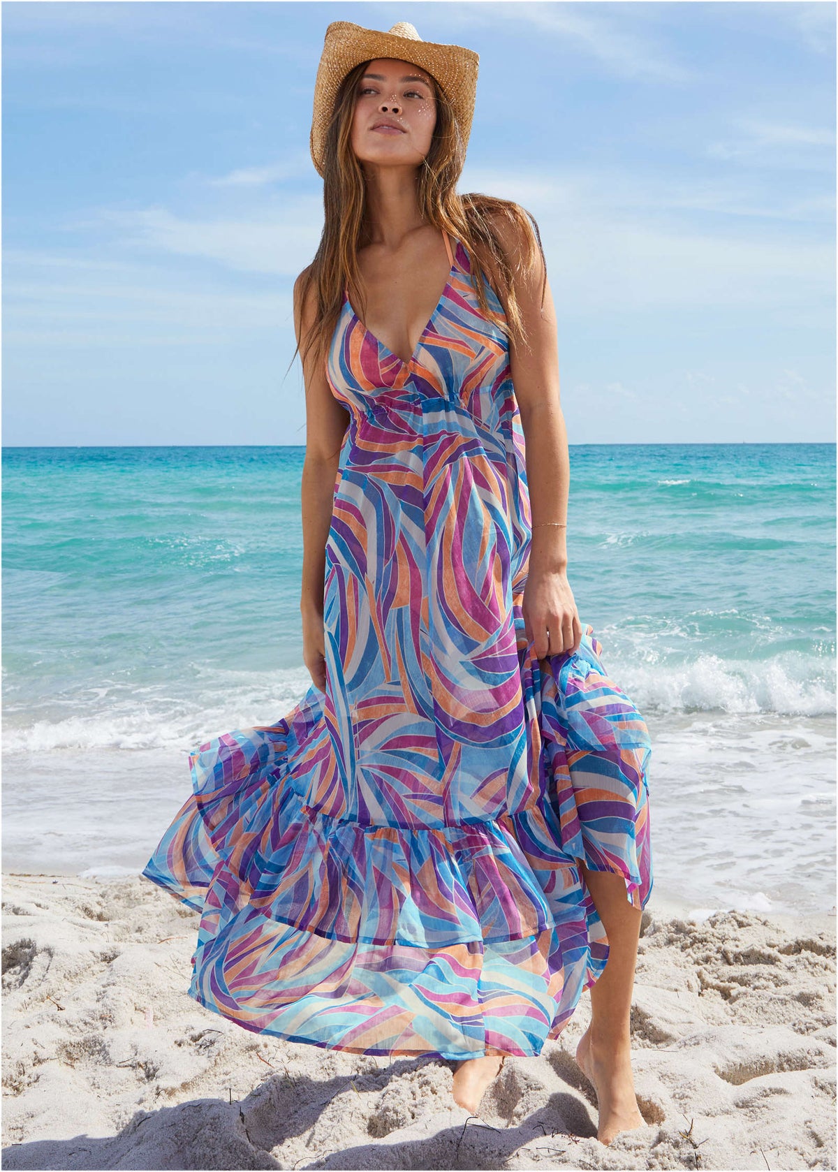 Cover Up Dress Santa Monica Abstract