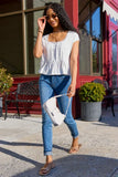 Ellison Ivory Buttoned Babydoll Top