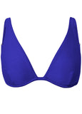 Underwire Swim Top Textured Cobalt Blue