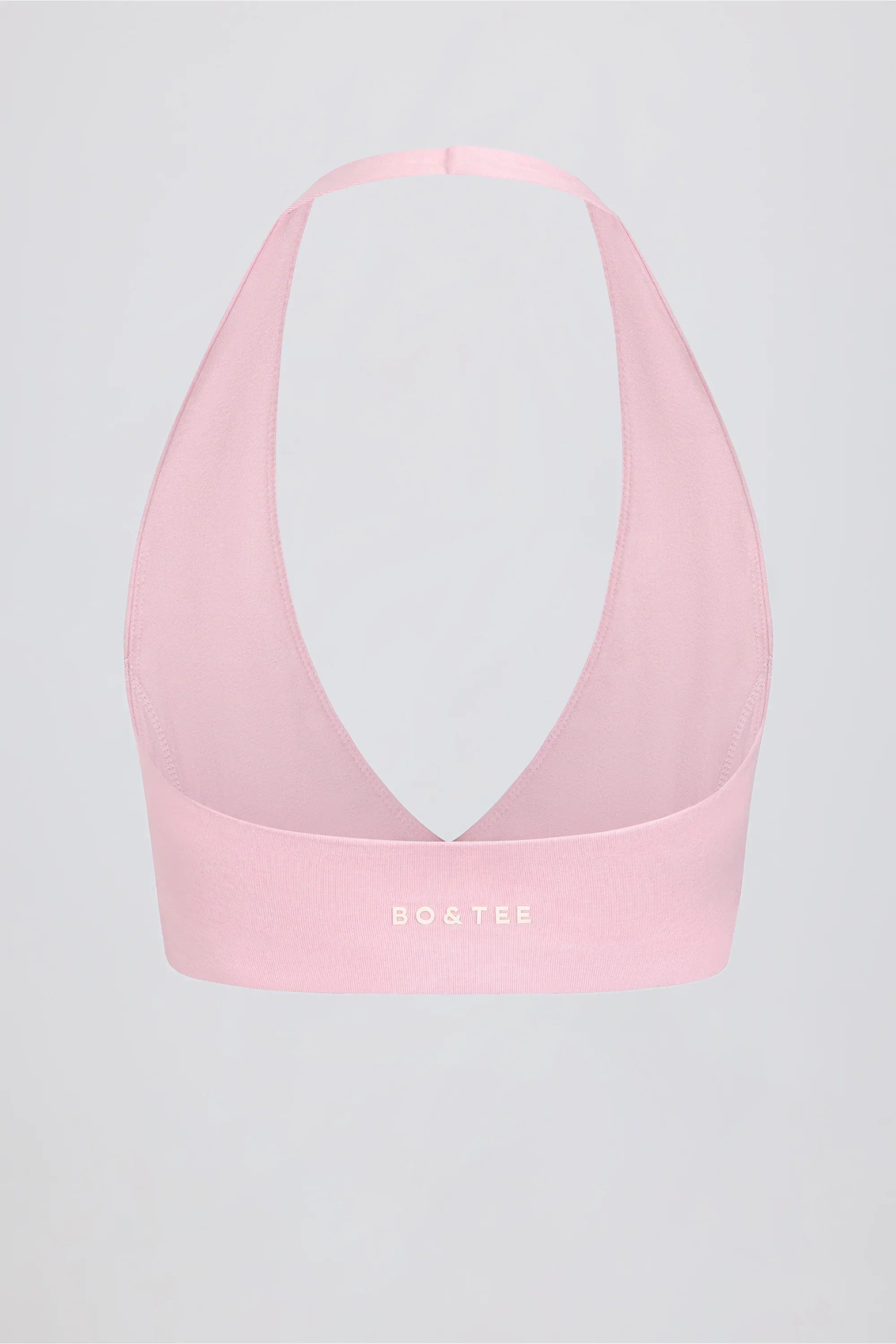 Brushed Jersey V Neck Sports Bra in Bloom