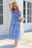 Jennifer Blue Tiered Maxi Dress SALE