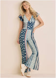 Linen Americana Pant Americana Floral Star