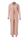Ribbed 3 Piece Set Peach