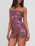 SIERA SHORT LEOPARD FLORAL