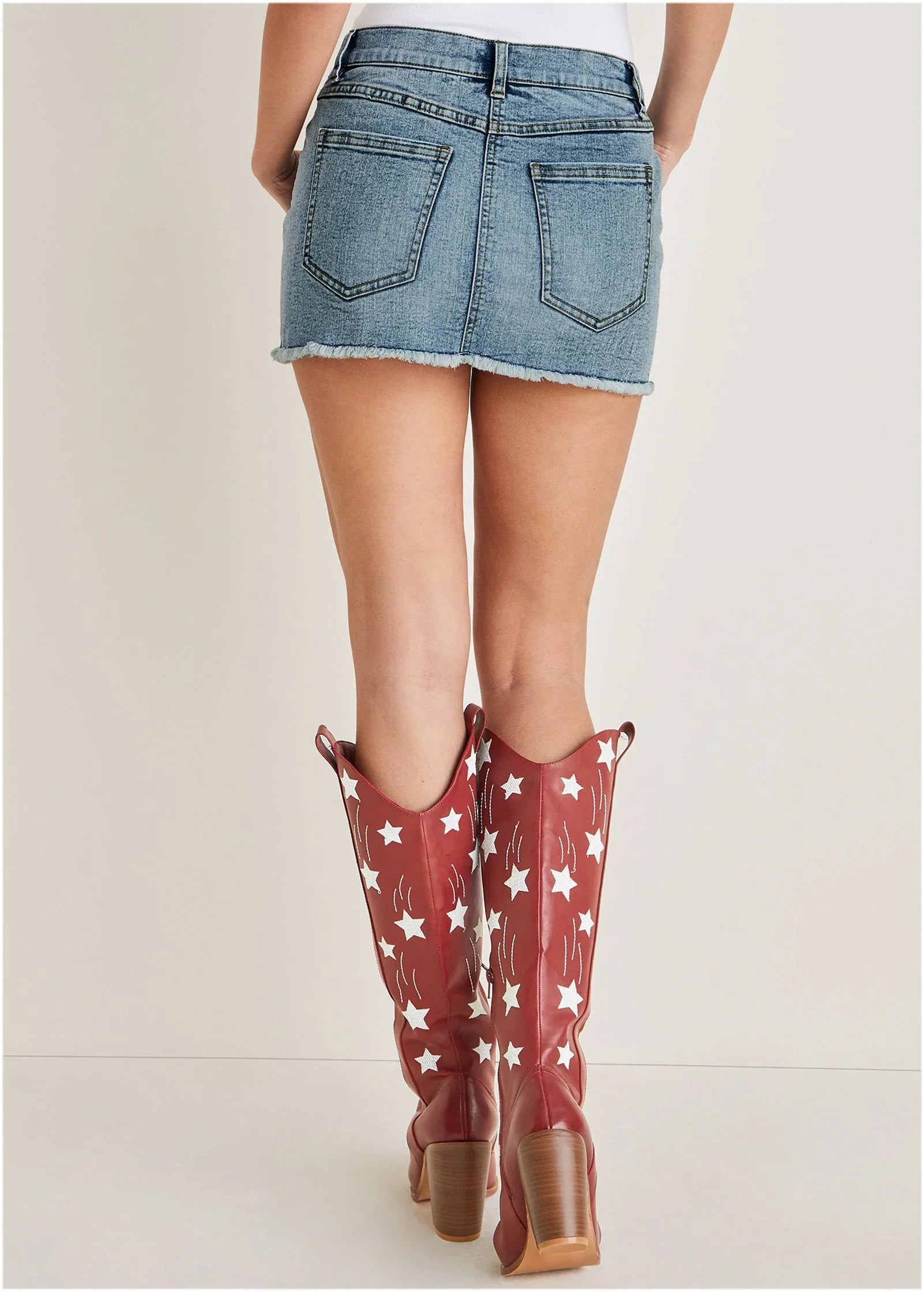 Americana Skirt Light Wash