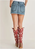 Americana Skirt Light Wash