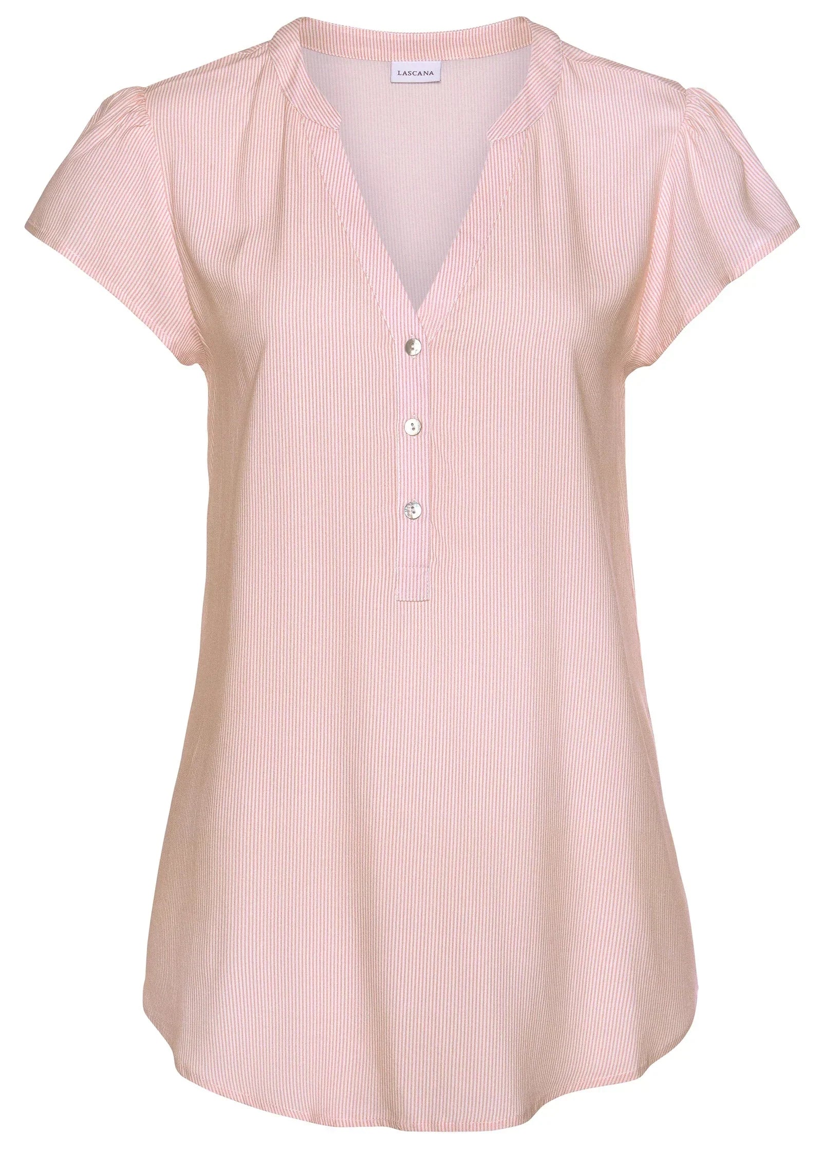 Button Down Top Taupe