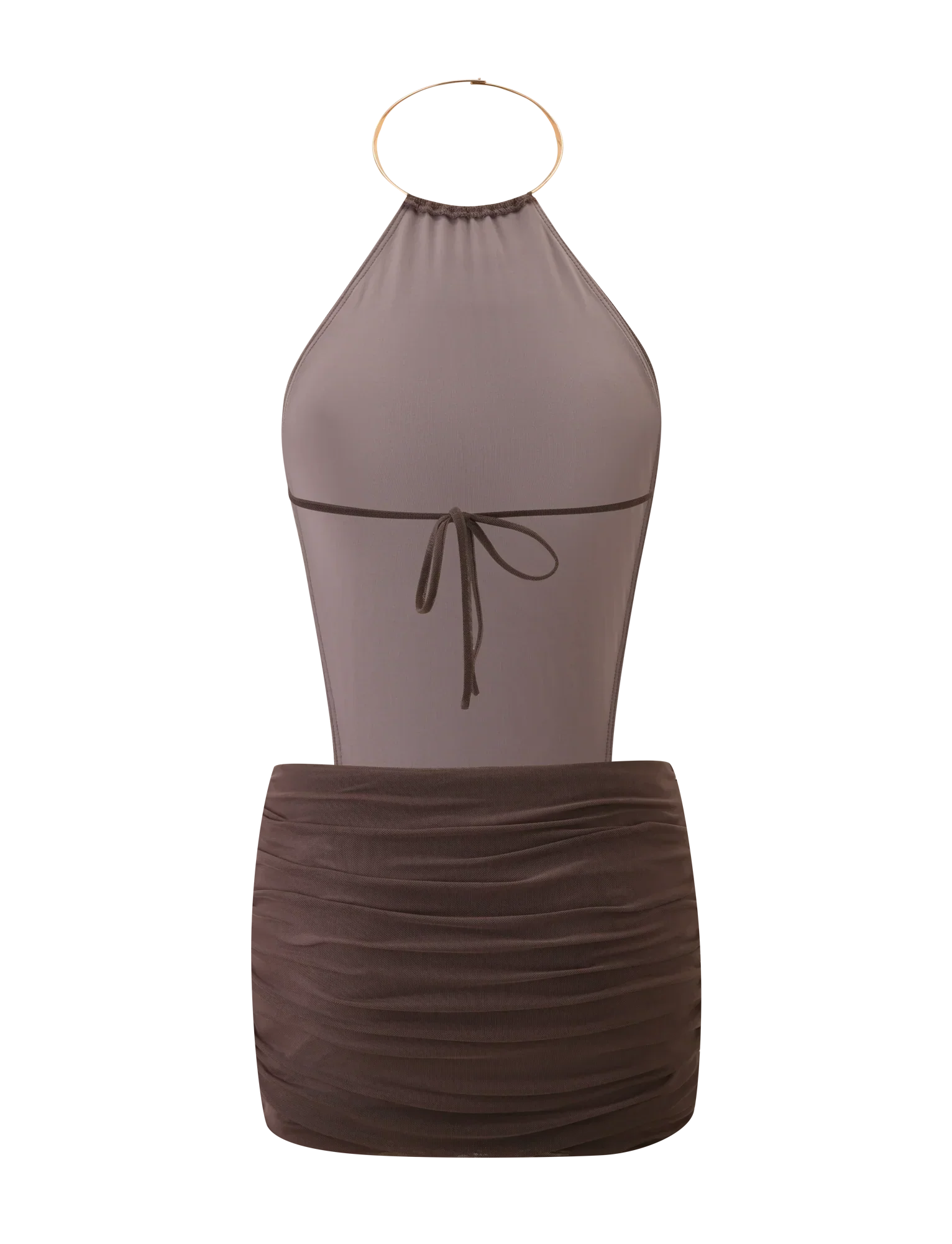 EVANNA MINI DRESS MOCHA