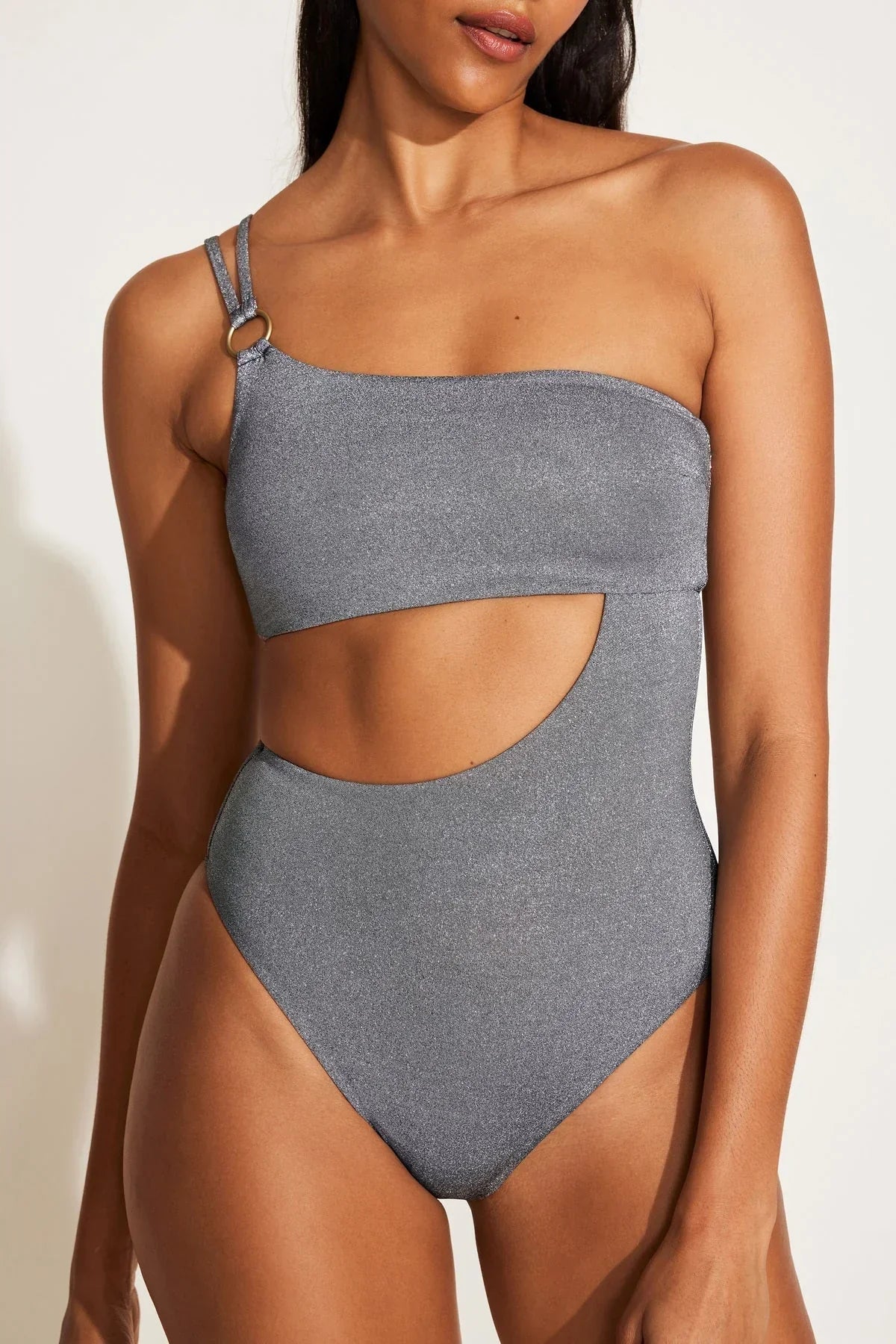 Cosmo One Shoulder One Piece Twilight Metallic